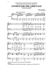 Anthem For The Lords Day Satb Jay Althouse