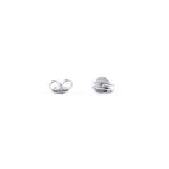 Paire de fermetures pour boucles d'oreilles (taille moyenne) 9kts
