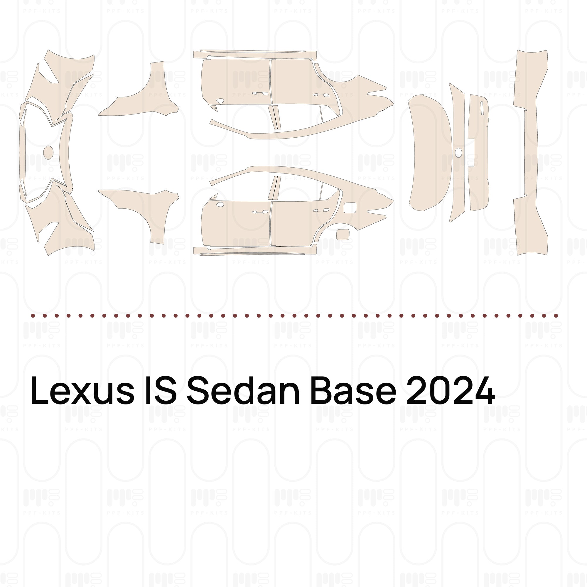 Lexus IS Sedan Base 2024 – Pre-Cut PPF