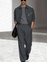 Refined Comfort Jacket Pants Set
