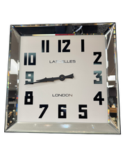 Square Mirror Wall Clock