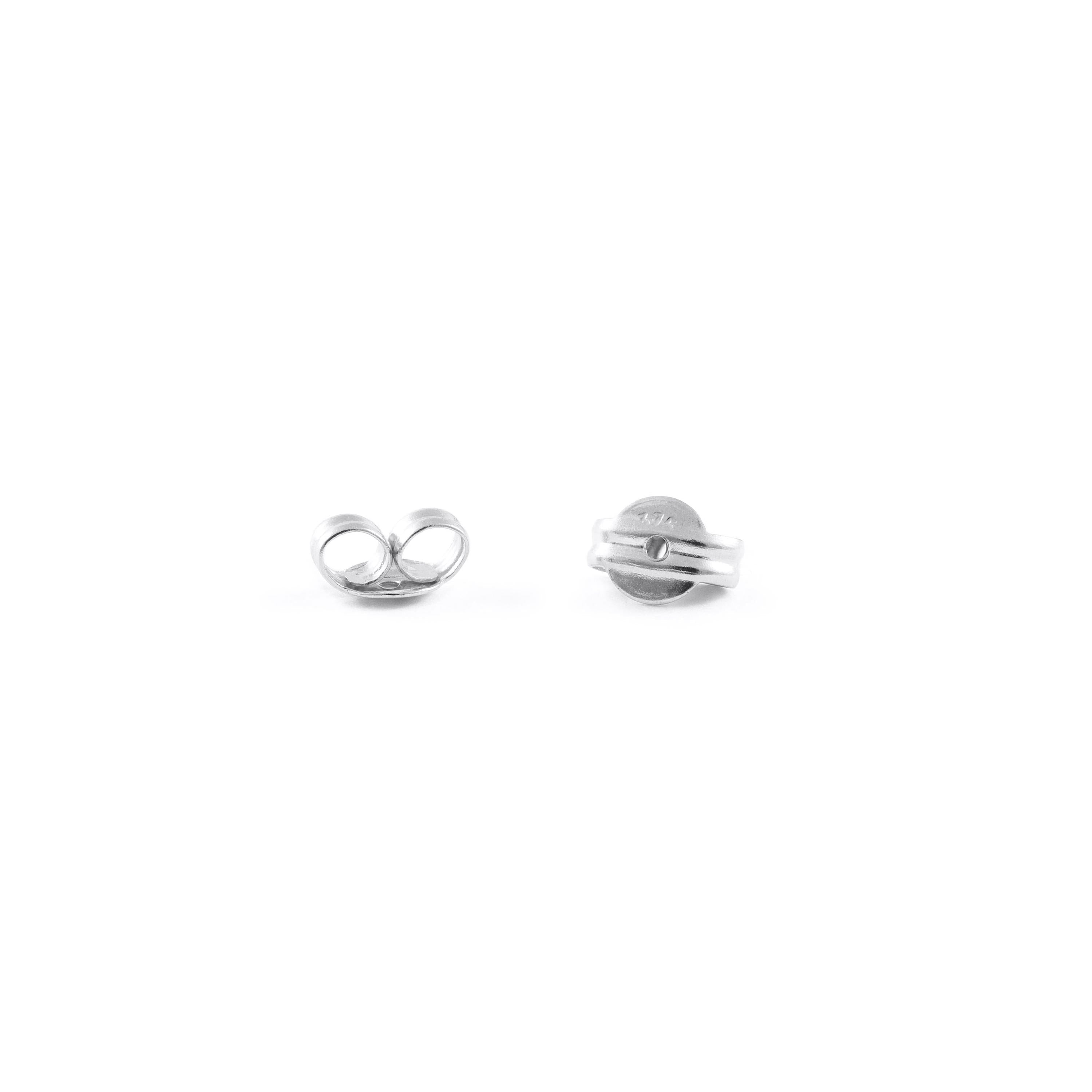 Paire de fermetures pour boucles d'oreilles (taille moyenne) 9kts