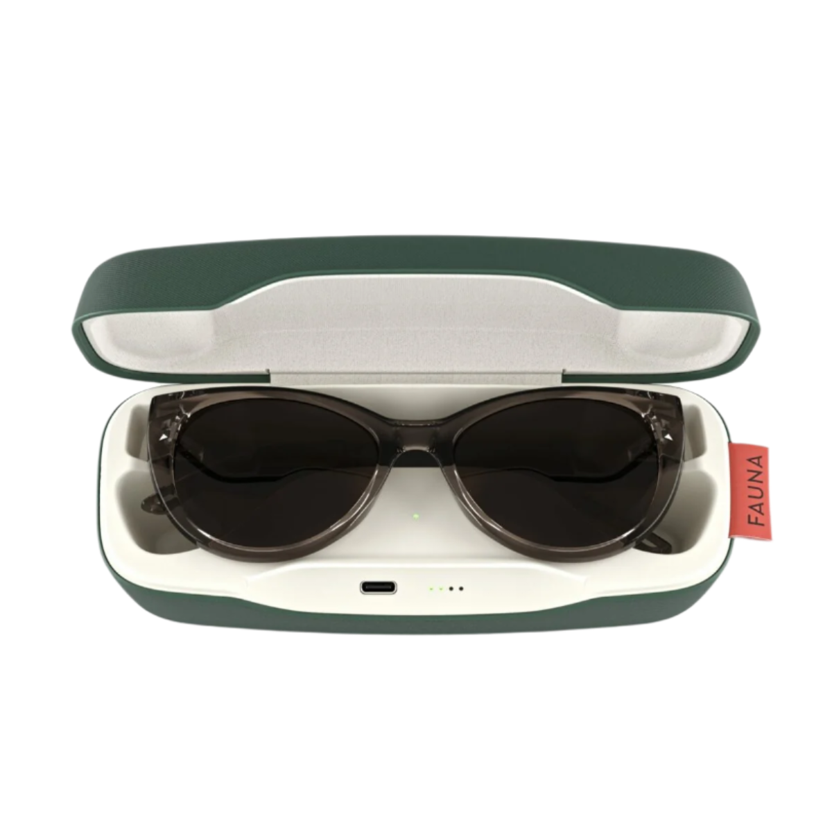 FAUNA Fabula Crystal Brown – women's audio sunglasses