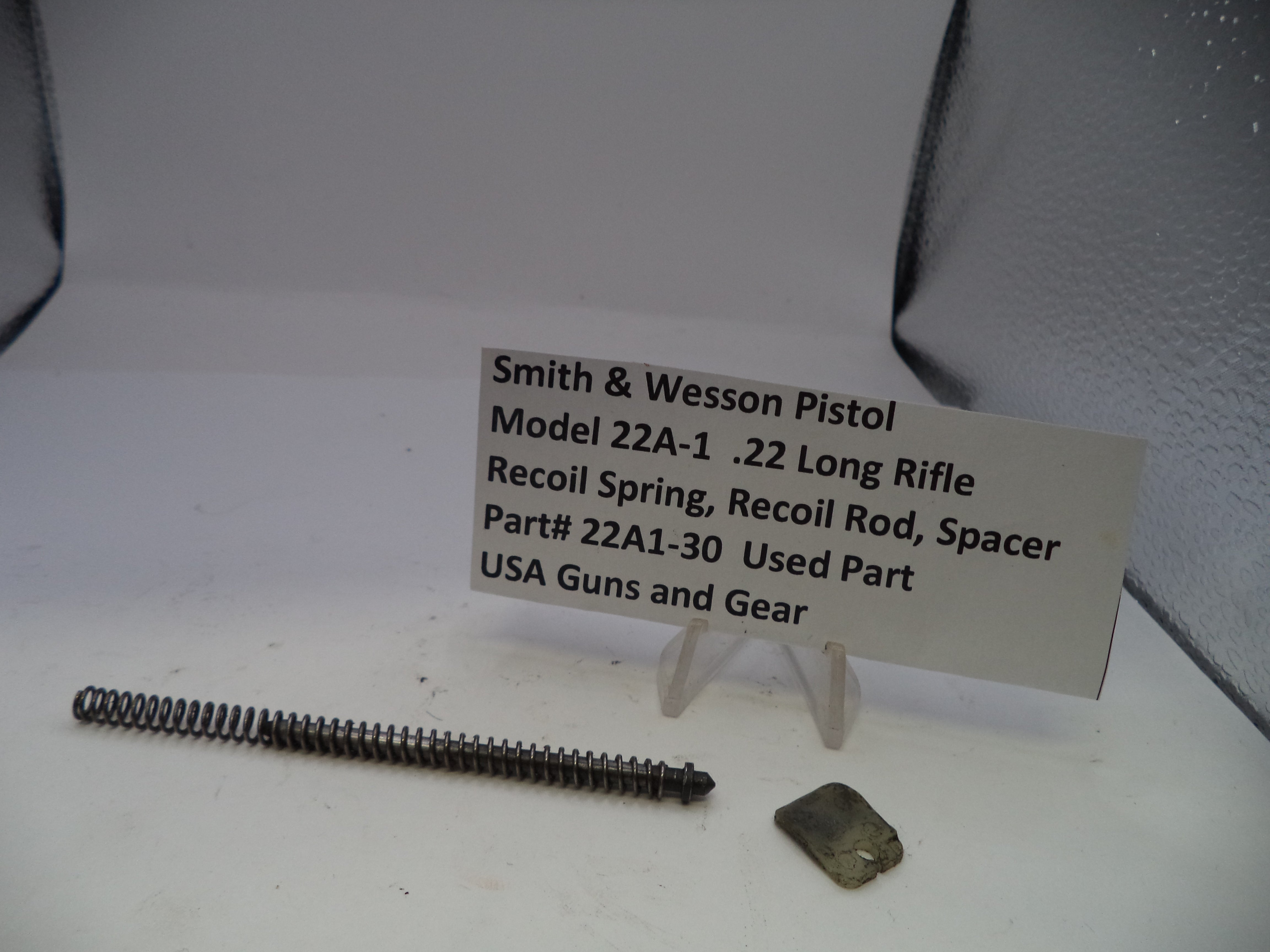 Smith & Wesson S&W Model 22A Recoil Spring Assembly .22 LR Used, Part 22A1-30 Part 22A1-30