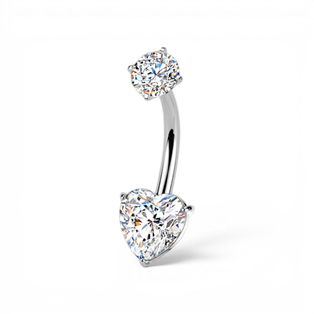 Mireya Heart Belly Button Ring