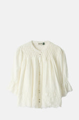 Rixo Erika Top Ivory.