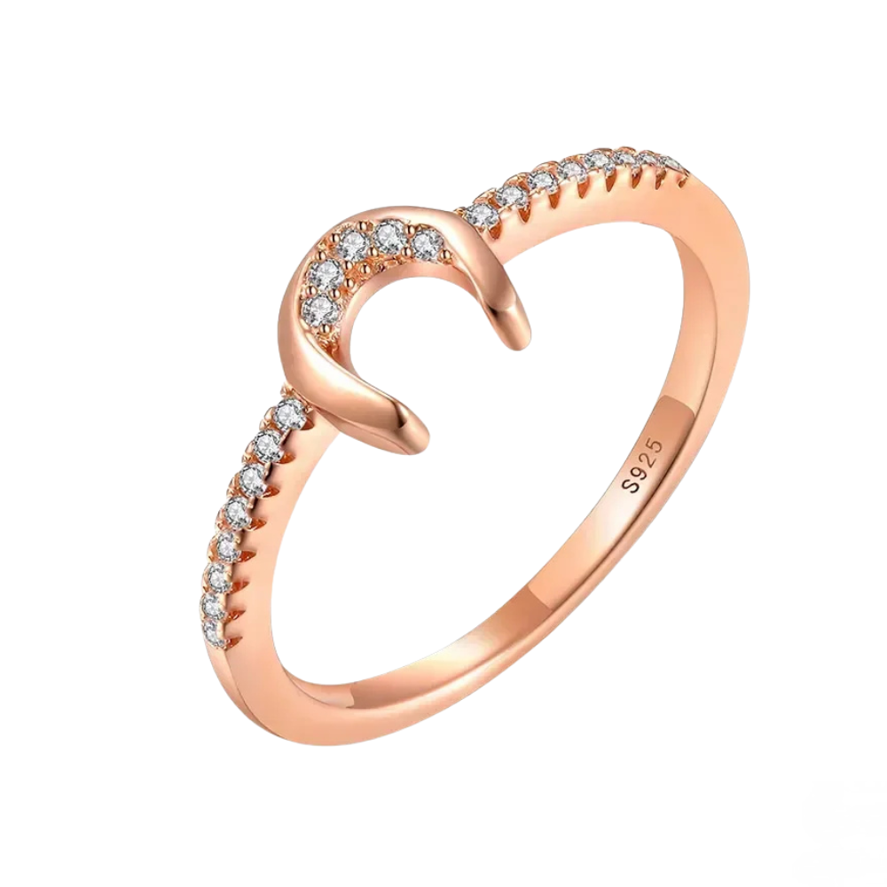 Bague Fer à Cheval Rose