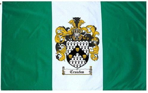 Creedes family crest coat of arms flag